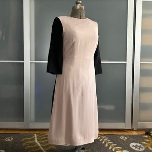 Marni Black and Light Pink Color Blocked Cocktail Dress – IT42/US 6